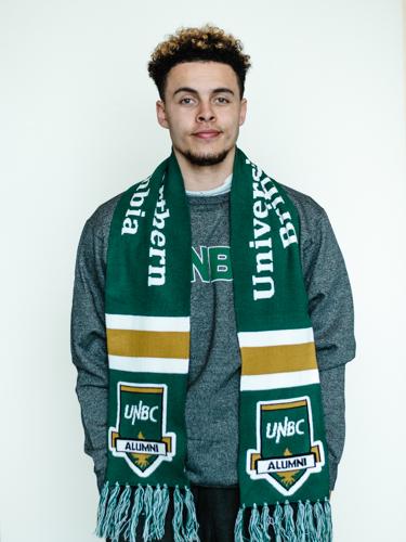 Scarf UNBC Alumni Green Gold